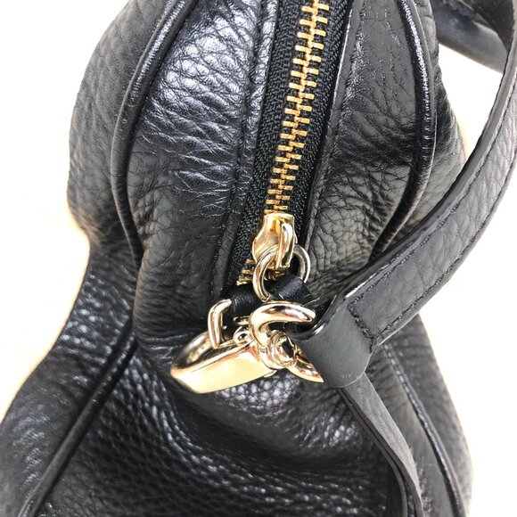 Kate Spade Charles Street Brantley Satchel Bag Black and Tan Leather Authentic - Picture 6 of 16